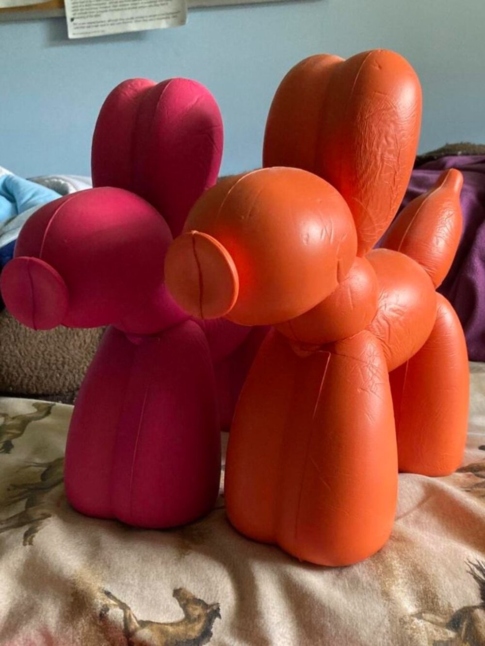Balloon Dog squishies - Orange and pink